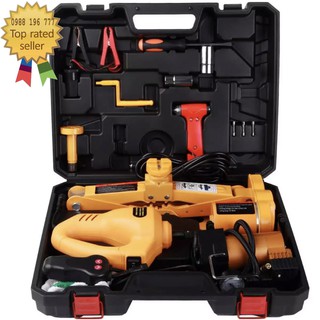 Bộ kích gầm ô tô 12v 3 trong 1 + Con Đội điện + Nâng Gầm xe hơi + Máy bắn ốc + Bơm lốp ô tô