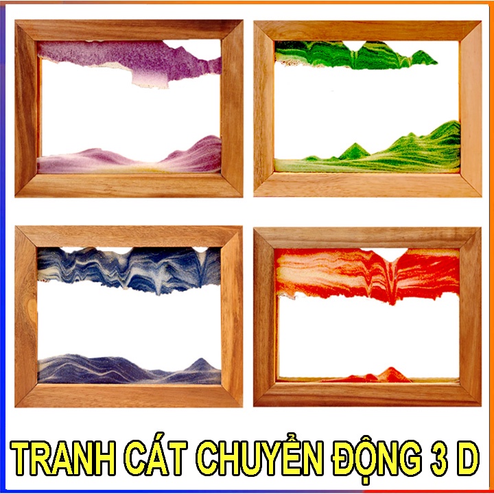 Tranh cát lún chuyển động 3D phong cách nghệ thuật trang trí