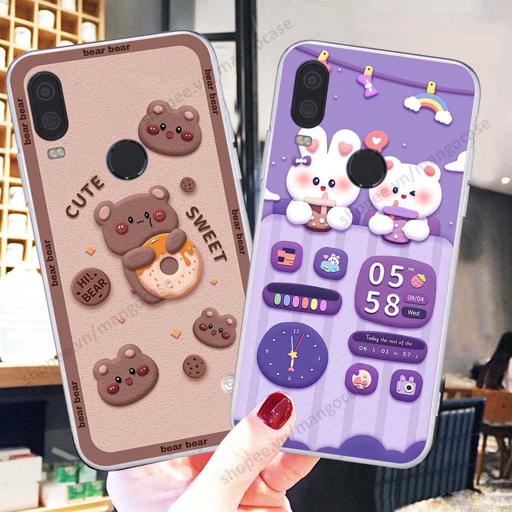 Ốp lưng Vsmart Active 1 / Active 1 Plus / Active 1+ hình gấu, thỏ, đồng hồ cute dễ thương