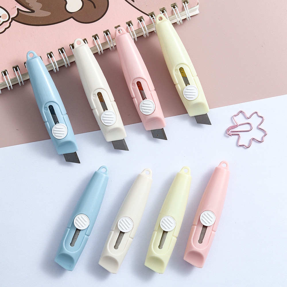 Dao tiện ích trong đơn giản sáng tạo còi tiện ích dao tiện ích có thể rút lại cầm tay lưỡi mini cô gái dễ thương phá hủy trái tim dao nhanh