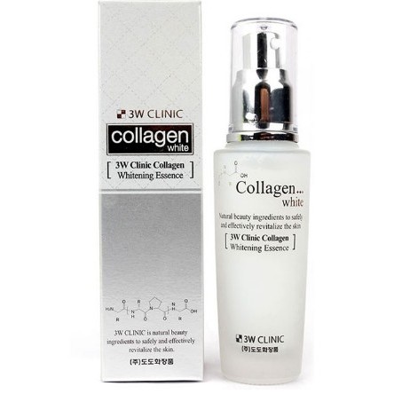 Tinh Chất Serum Dưỡng Trắng Da 3W Clinic Collagen Whitening Essence Hàn Quốc 50ml Giúp Dưỡng Ẩm & Mờ Thâm Căng Bóng Da