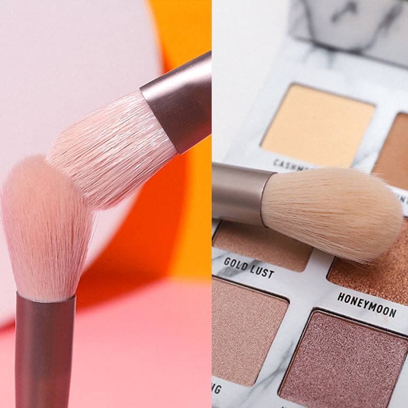 Bộ cọ trang điểm, set cọ lông siêu mềm 8 cây Zuzu Cosmetic tặng kèm túi zip