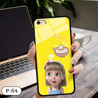 Ốp kính in hình cute Iphone 6 Plus