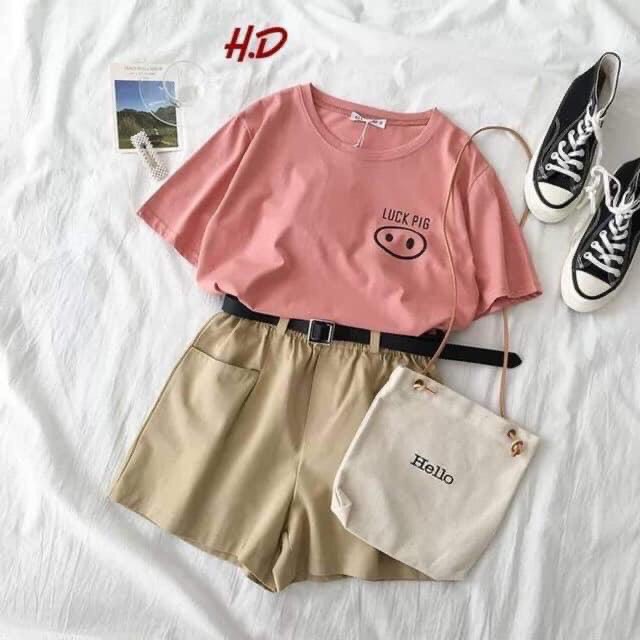 Áo thun tay lỡ nam nữ, áo phông unisex form rộng chất cotton mát mịn thấm hút mồ hôi in hình