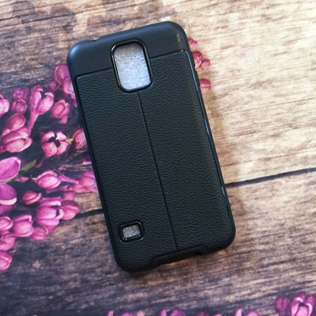 Ốp galaxy S5 dẻo giả da vân chỉ nổi 4D cao cấp