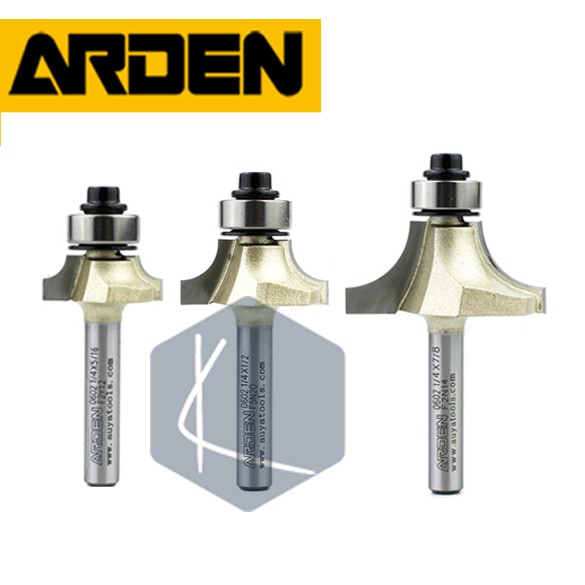 Mũi phay cạnh tròn Arden - cốt 6.35mm