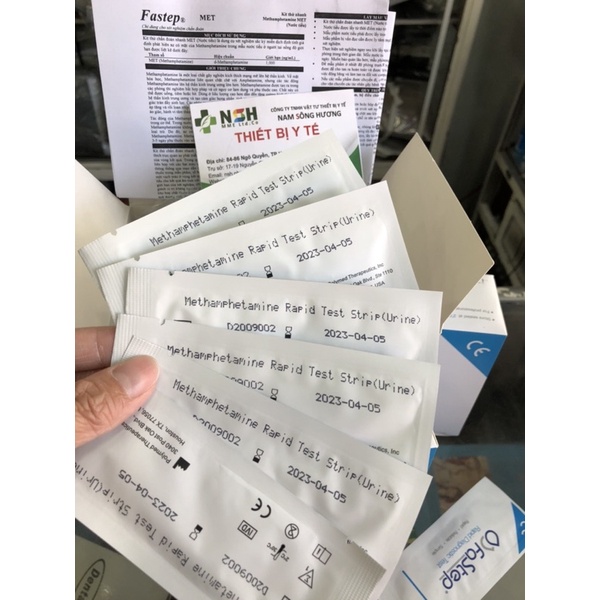 Test thử Que thử nhanh ma túy đá bằng nước tiểu tại nhà que thử chất gây nghiện MET METHAMPHETAMINE FASTEP