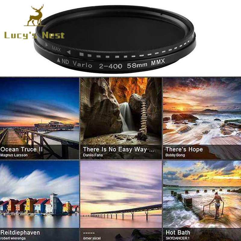 Kính lọc ND có thể điều chỉnh mật độ trung tính ND2 đến ND400 cho ống kính máy ảnh