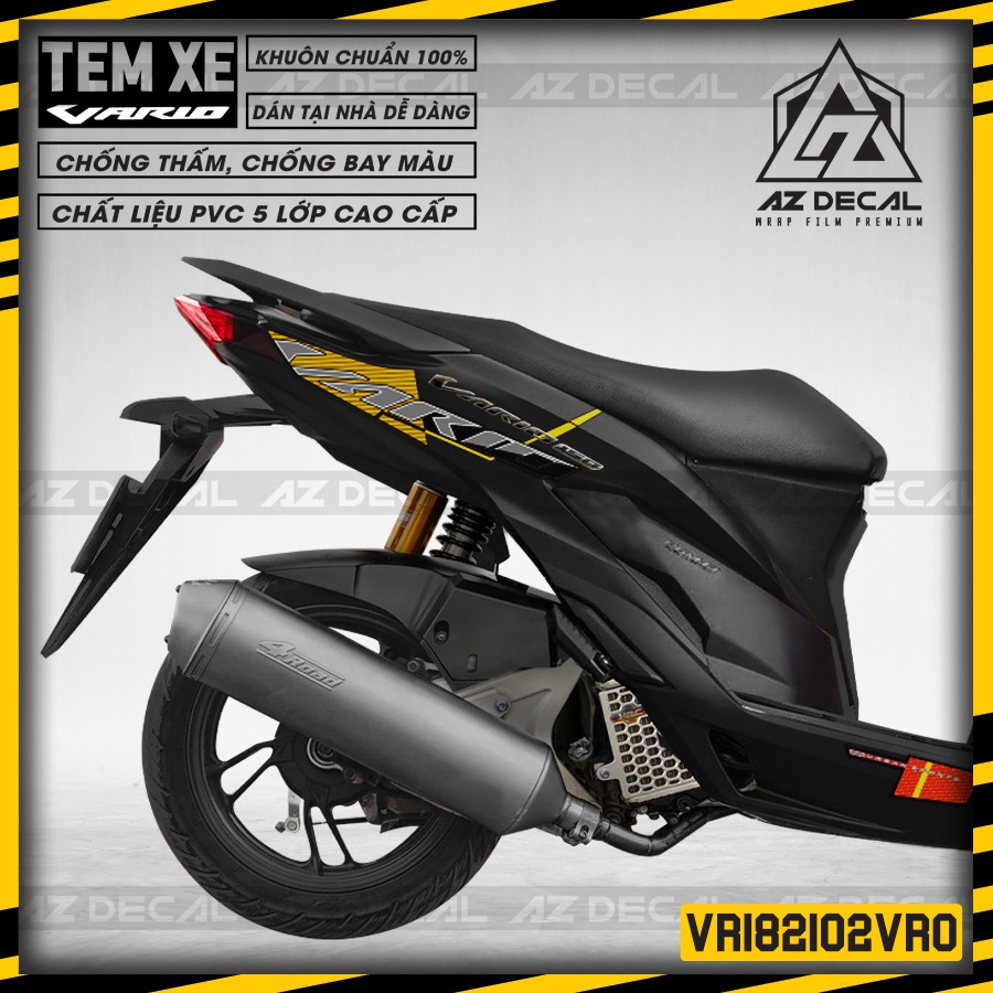 [Tem Vario 150] Tem Rời Xe Vario Mẫu VRO 5 Lớp | VR182102VRO| Cắt Khuôn Sẵn Dễ Dán Tại Nhà