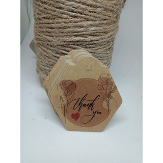 100 tag cảm ơn -giấy kraft-35k