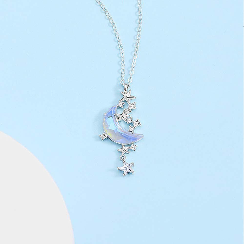 Vòng cổ Mặt Hình Mặt Trăng Và Ngôi Sao Sang Trọng Cho Nữ VANES1