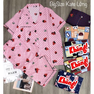 Đồ bộ pijama kate lửng bigsize dưới 60kg