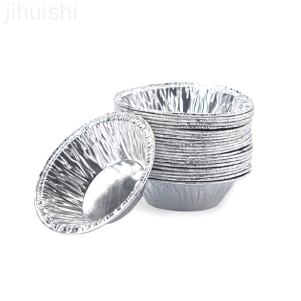 Set 100 Cốc Giấy Nhôm Dùng Một Lần Làm Bánh Tart Trứng
