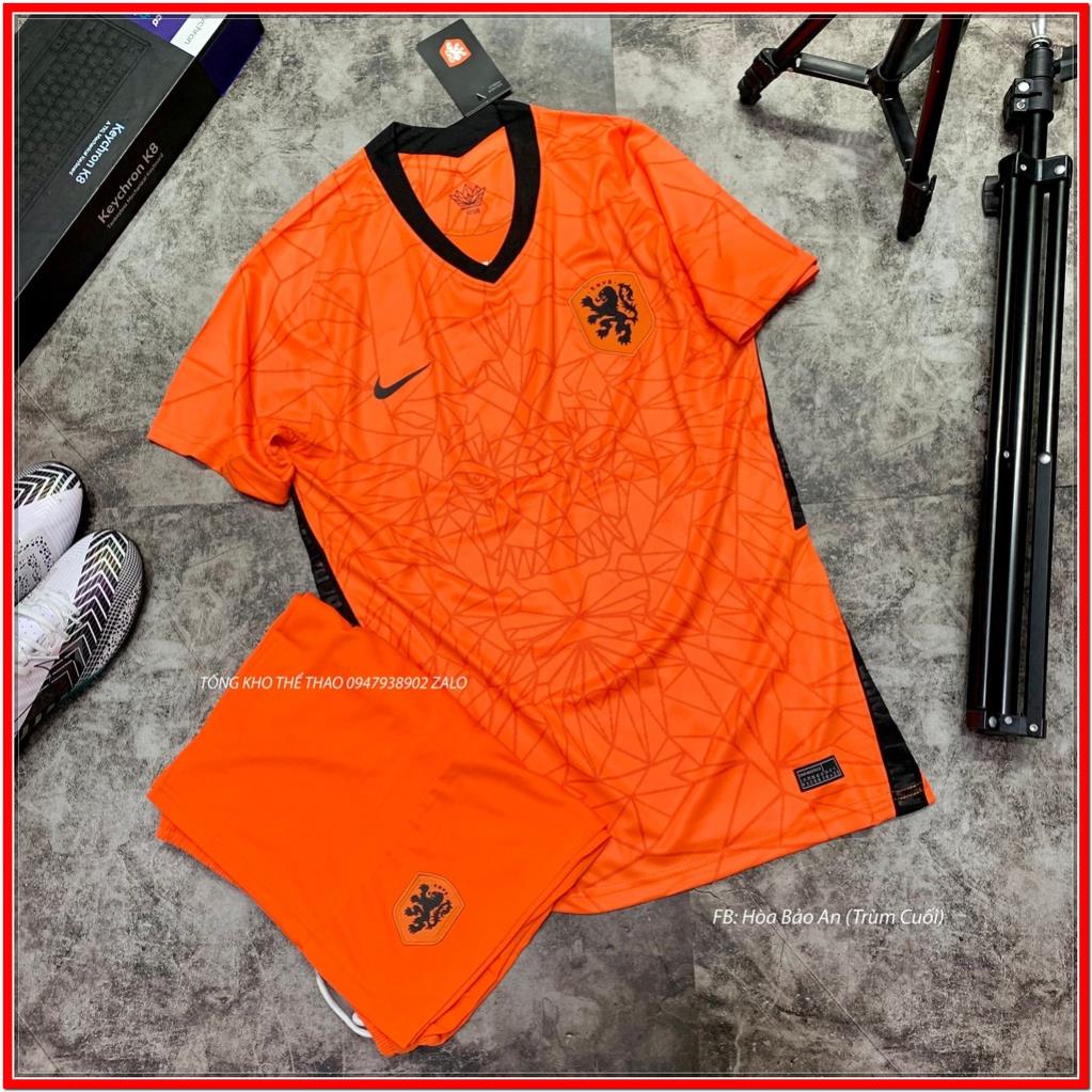 Áo Bóng Đá Hà Lan Màu cam 2021/22, Bộ Quần Áo Bóng Đá Đội Tuyển Hà Lan Euro 2022 Vải gai thái mới nhất ⚡