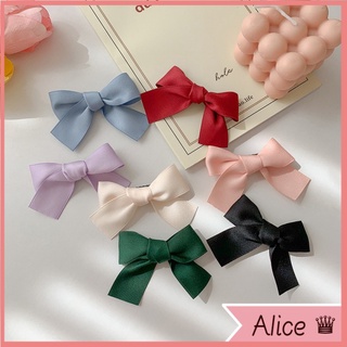 Kẹp Tóc Nơ Đỏ Cỡ Nhỏ Phong Cách Hàn Quốc Đơn Giản Dễ Thương Cho Nữ