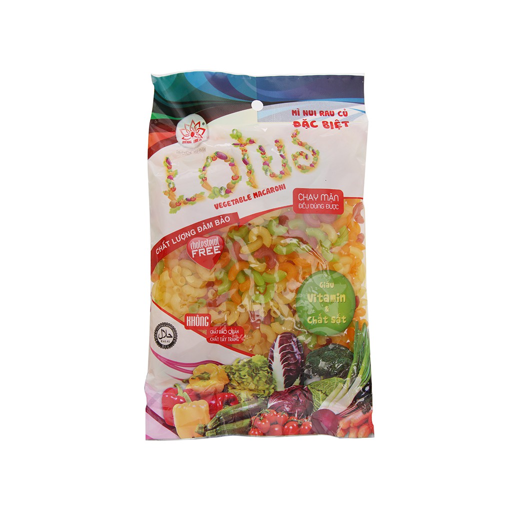 Nui rau củ chữ C Lotus gói 200g