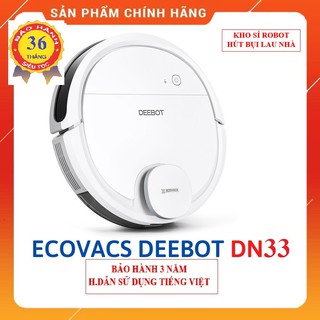 [BH 36 tháng] Robot hút bụi lau nhà Ecovacs deebot DN33, hàng mới nguyên seal, nguyên tem, Bảo hành uy tín