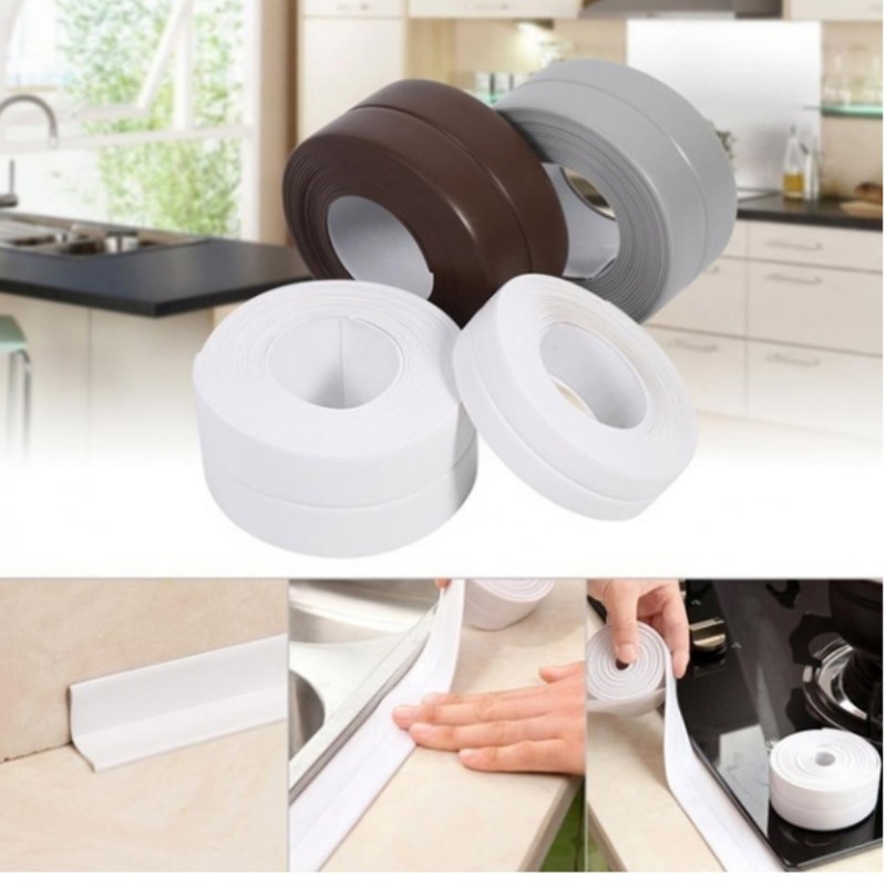 Cuộn Băng Keo Pvc Kích Thước 3.2mx3.8cm Chống Thấm Nước Cho Nhà Tắm / Nhà Bếp