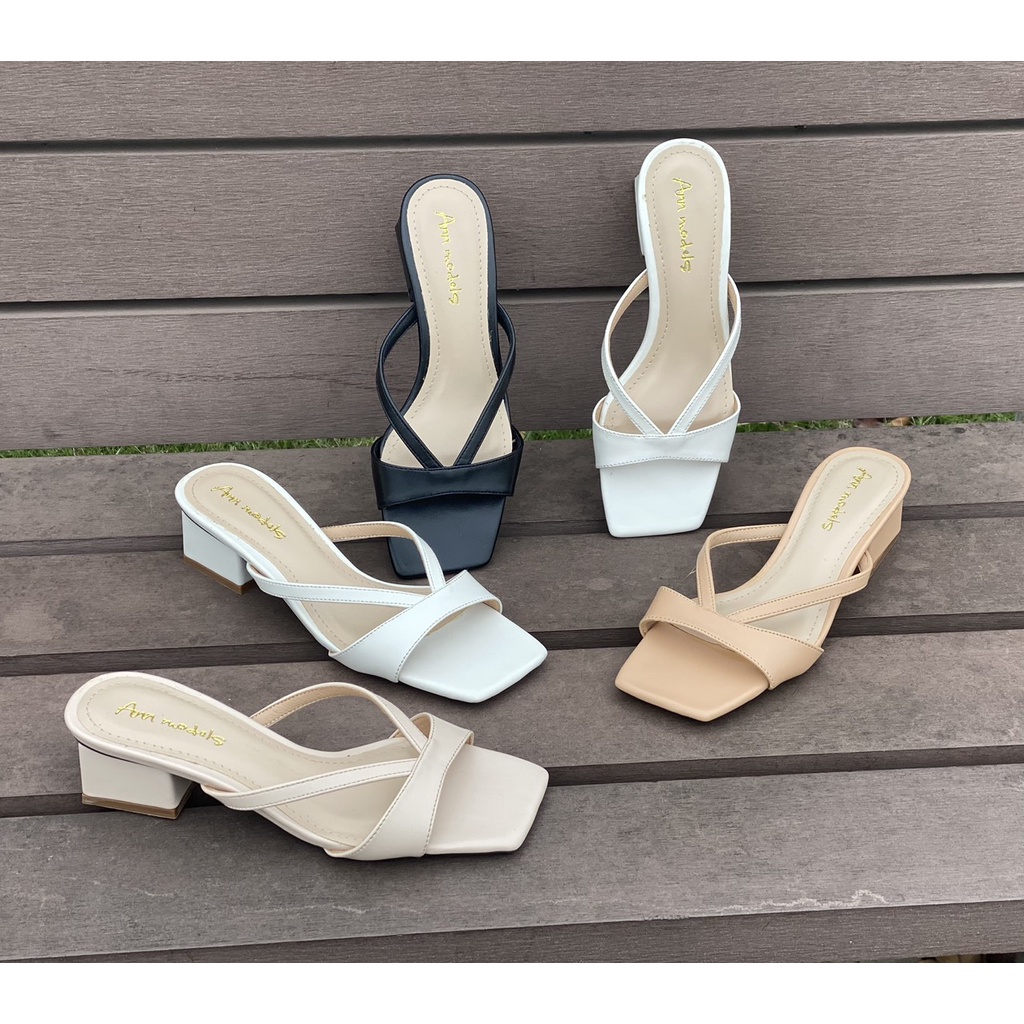 Guốc nữ gót vuông 3cm