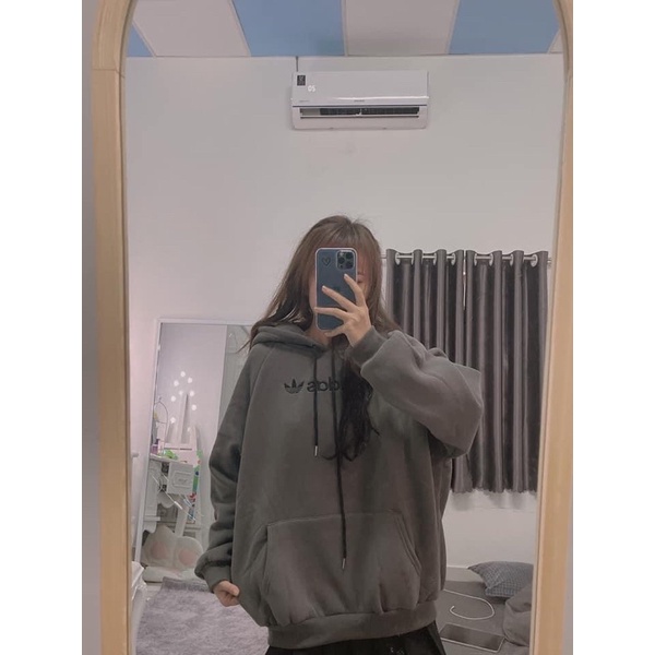 Hoodies nỉ thêu adii-dassss dày dặn from tay bồng unisex