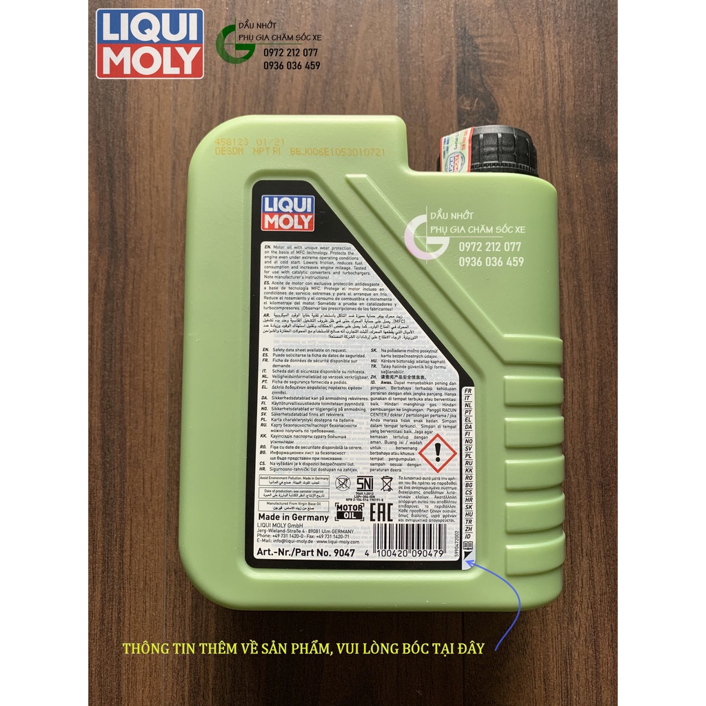 Dầu nhớt Liqui Moly Molygen 5W-30 giá rẻ chính hãng cho xe tay ga & ô tô