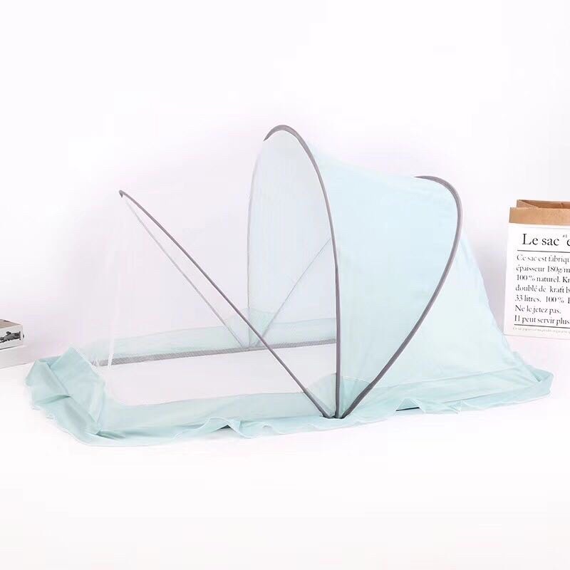 Màn mùng lưới chụp chống muỗi hình gấu, hình thỏ gấp gấp gọn thông minh che chắn cho bé sơ sinh, trẻ em ngủ- babyboo