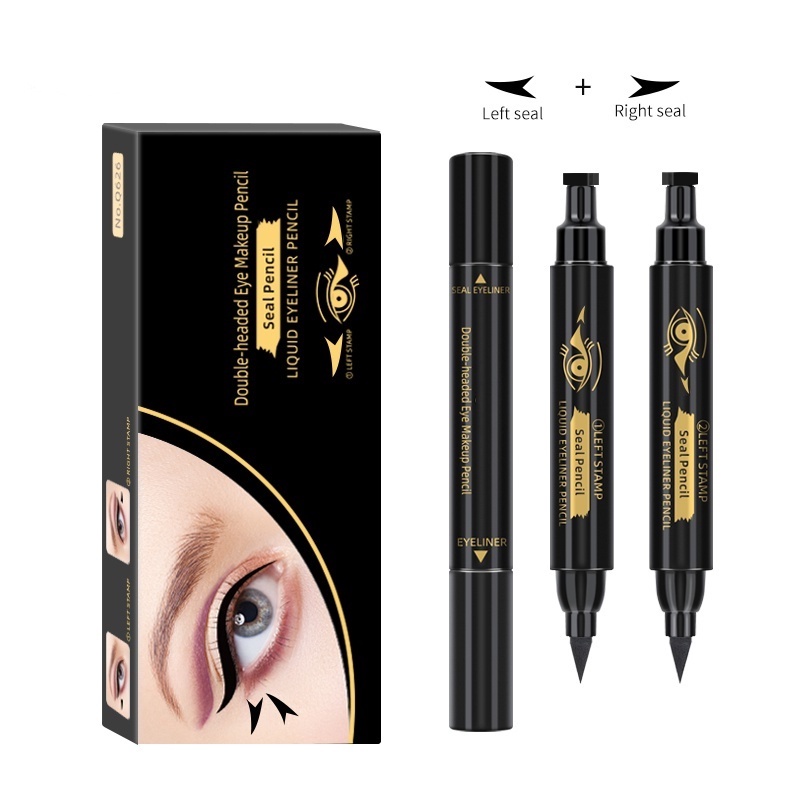 [Hàng mới về] Set 2 bút kẻ mắt nước hai đầu màu đen kháng nước