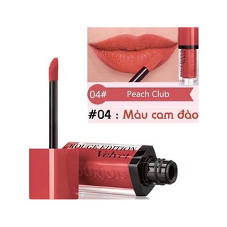 Son Bourjois Velvet màu 04 - cam đào - chính hãng Pháp