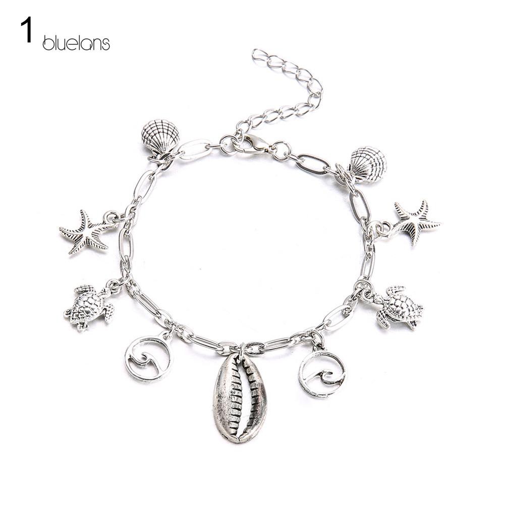 Lắc chân thời trang trang trí mặt hình các sinh vật biển cá tính cho nữ | BigBuy360 - bigbuy360.vn