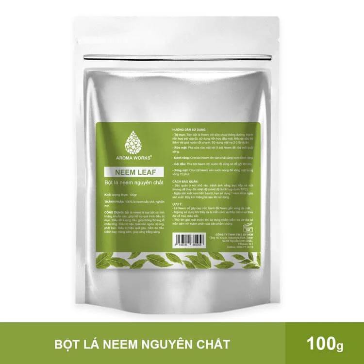 Bột Lá Neem Nguyên Chất Aroma Works Neem Leaf Powder