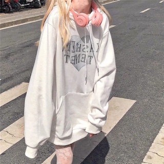 NRVP Áo hoodie tay dài dáng rộng phong cách Hàn Quốc thời trang cho nam và nữ 2021