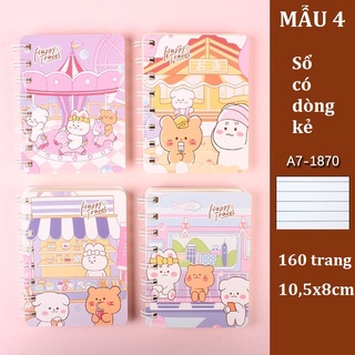 Sổ A7 Thú Cưng Có Dòng Kẻ