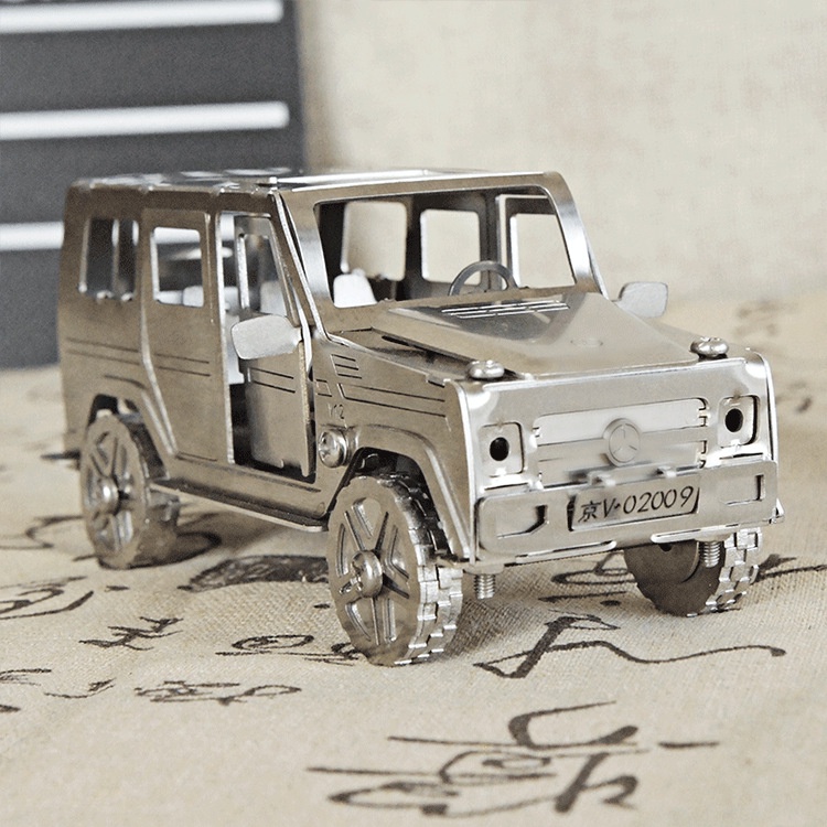 Mô Hình Lắp ghép 3d Kim Loại dùng vít xe Mercedes-Benz G550