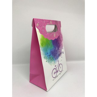 mẫu túi 17 - túi giấy nắp gấp dễ thương giá siêu rẻ đựng son đựng mỹ phẩm nước hoa quà tặng mẫu 17 size 14x10x5,2cm