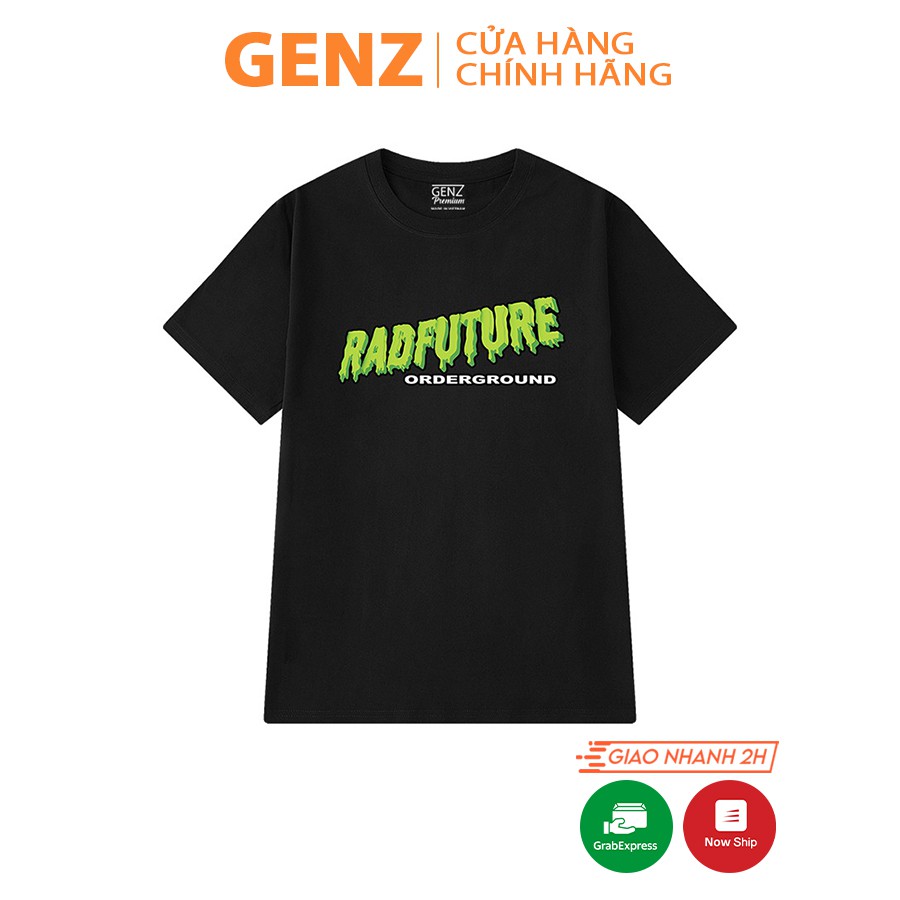 [Mã MAGZ12 hoàn 15% đơn 99K tối đa 50K xu] Áo thun tay lỡ GENZ dáng Unisex form rộng phong cách Ulzzang RADFUTURE - Z15 | BigBuy360 - bigbuy360.vn