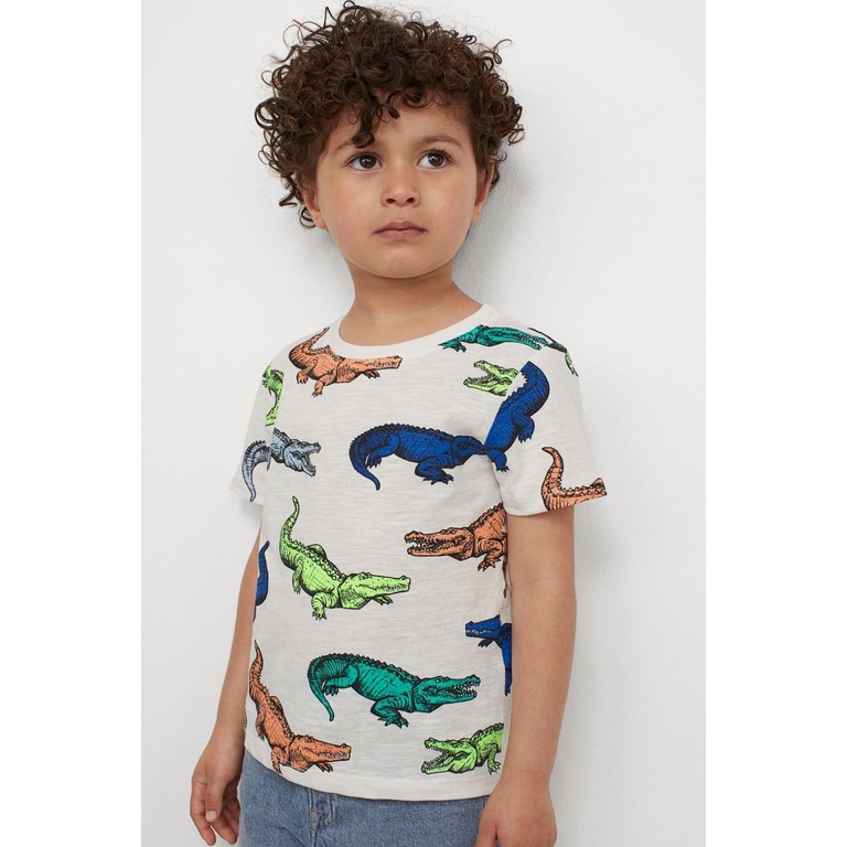 Set 2 áo phông khủng long HM H&amp;M sz 1.5-2y_hàng chính hãng authentic