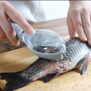 Dụng cụ đánh vẩy cá thông minh chống bắn bẩn
