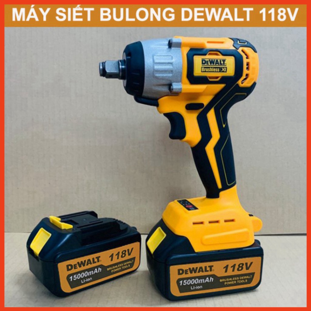 Máy Siết Bulong DEWALT 118V 100% đồng - (TẶNG 1 Đầu khẩu 22mm) - Máy Siết Bu Lông , Máy Bắt Vít | sẵn hàng|