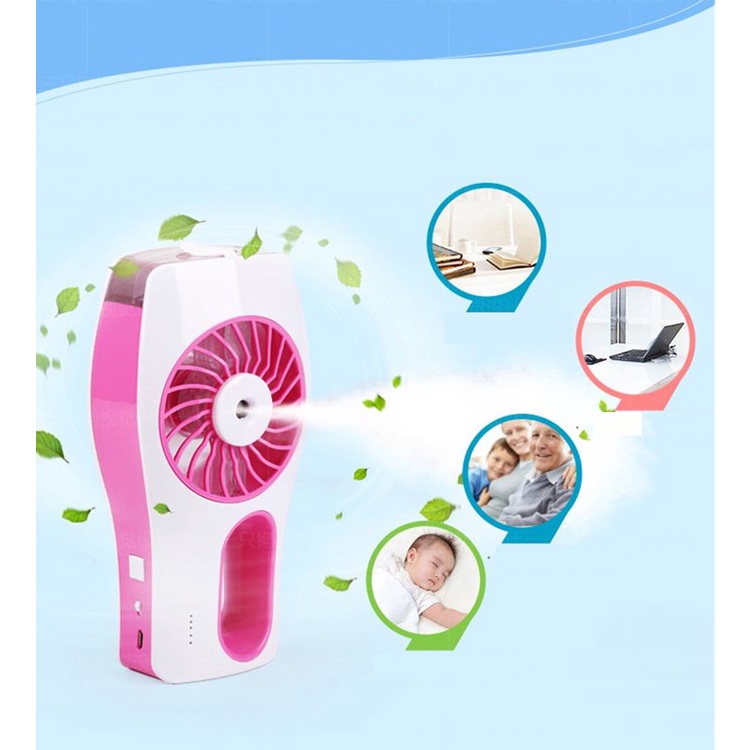 Quạt làm mát, phun sương cầm tay mini iEGrow Mini Cooling Replenishment Fan, Máy làm mát tạo ẩm cầm tay