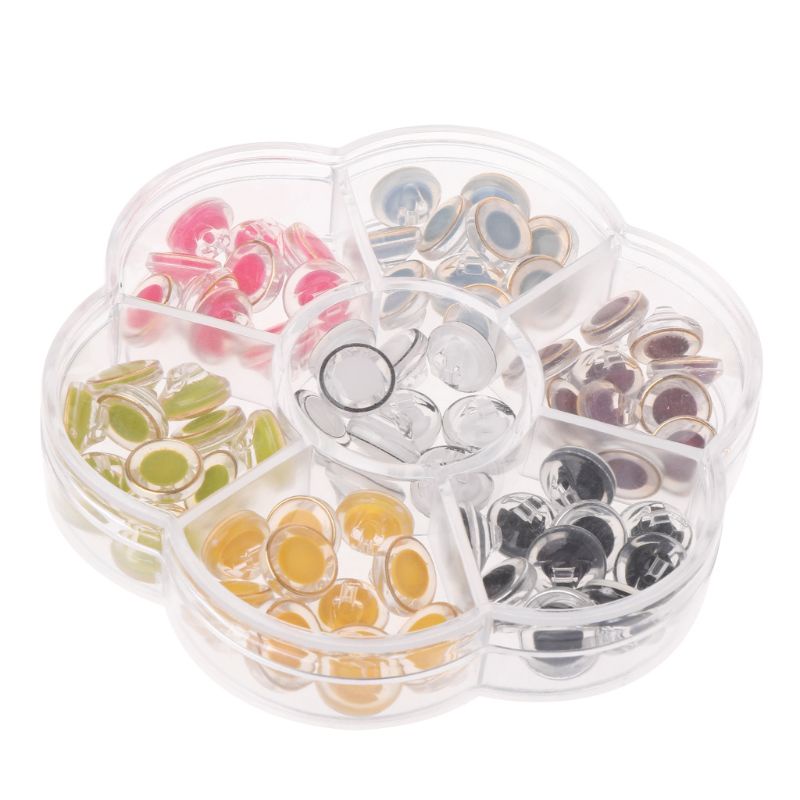 Bộ 70 Nút Mắt Nhựa Hình Gấu Nhồi Bông An Toàn