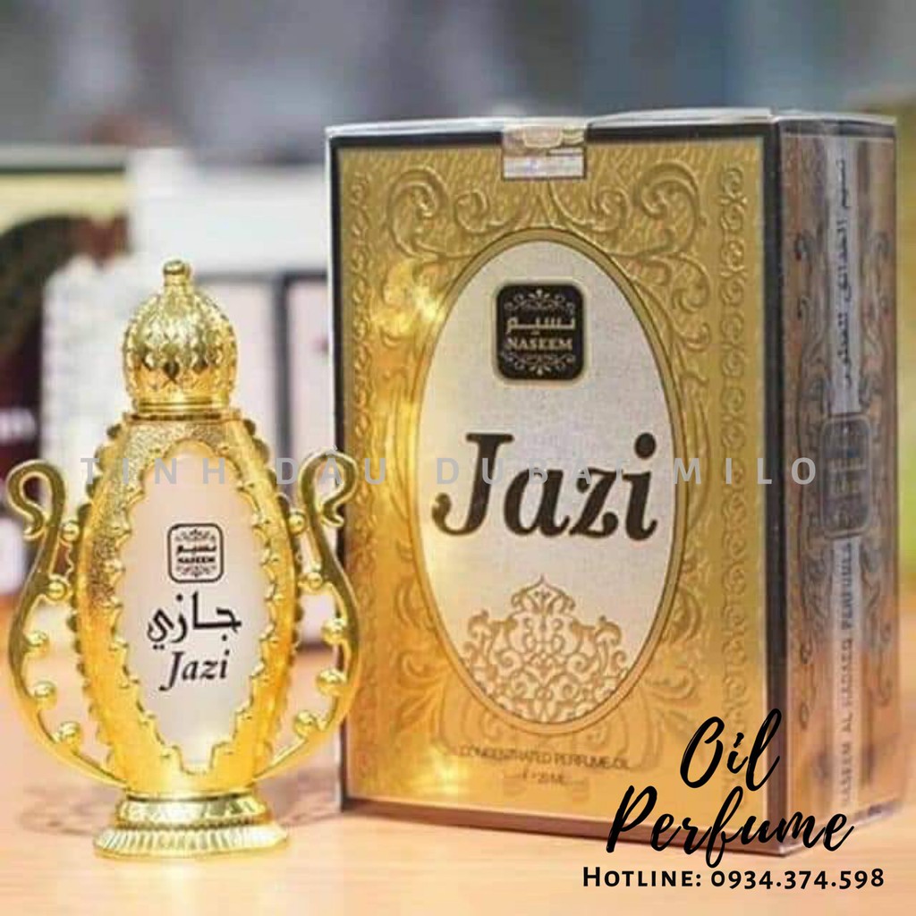 【NỘI ĐỊA】☣  Tinh Dầu Nước Hoa Dubai Nội Địa JAZI NASEEM 25ml