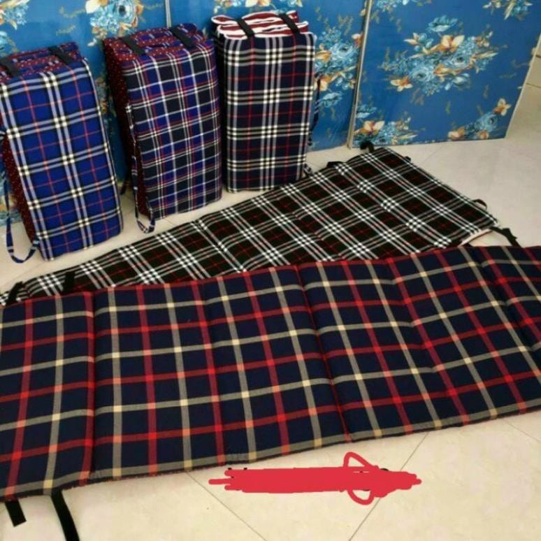 Đệm Gấp 3 Tấm Công Sở, Văn Phòng Tiện Lợi, Dễ Di Chuyển Đủ Màu ( Kích thước 0.65m x 1m8, 0.55m x 1m7)).
