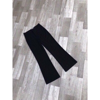 Quần tây công sở ống loe khóa sườn vải sạn co giãn