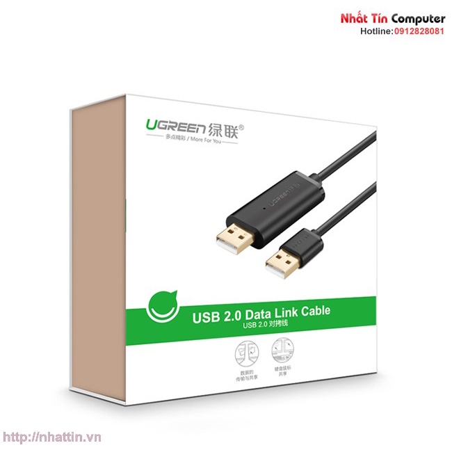 Cáp USB 2.0 Data Link dài 2m chính hãng Ugreen UG-20233 cao cấp