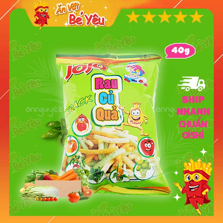 Bim bim JOJO snack rau củ quả 40g