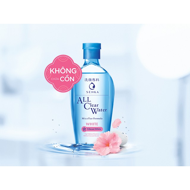 Nước Tẩy Trang Senka Micellar Dưỡng Trắng All Clear Water Micellar Formual White