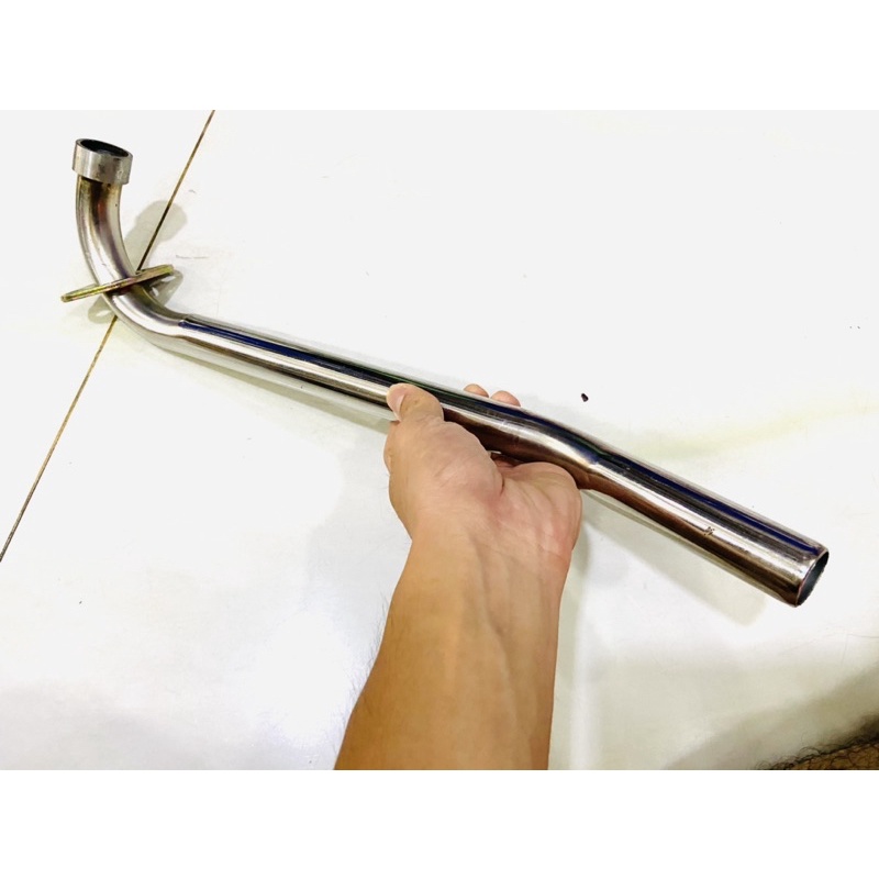 cổ pô inox 27ly wave alpha WA110 (2017 trở lên), wave blade, wave rsx,wave s110, wave