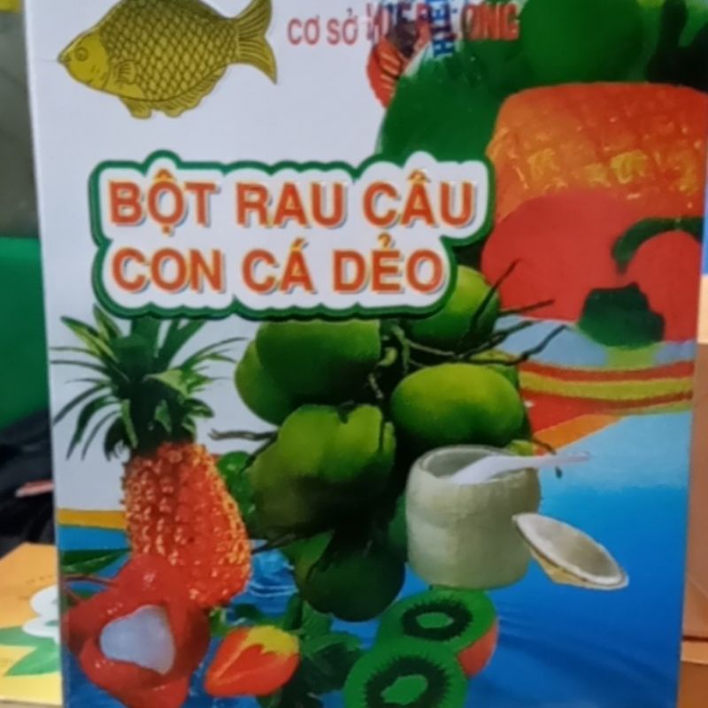 Bột Rau Câu Con Cá Dẻo Hiệp Long Hộp( 12 gói ×12g)