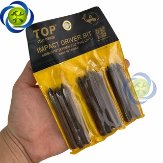 Mũi vít đóng bake PH2 TOP TBD-8802B 8mm(5/16) x 80mm (10 mũi/ vỉ)