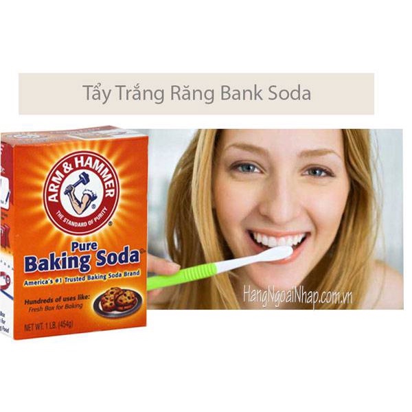 Bột trắng răng Baking soda nhập khẩu Mỹ ( 454g)  bột làm bánh, tẩy tế bào chết